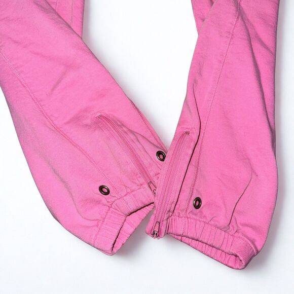 Vintage Victoria's Secret Pink Sweatpants Y2K 2000s Joggers Ankle Zipper Size S - Picture 4 of 5